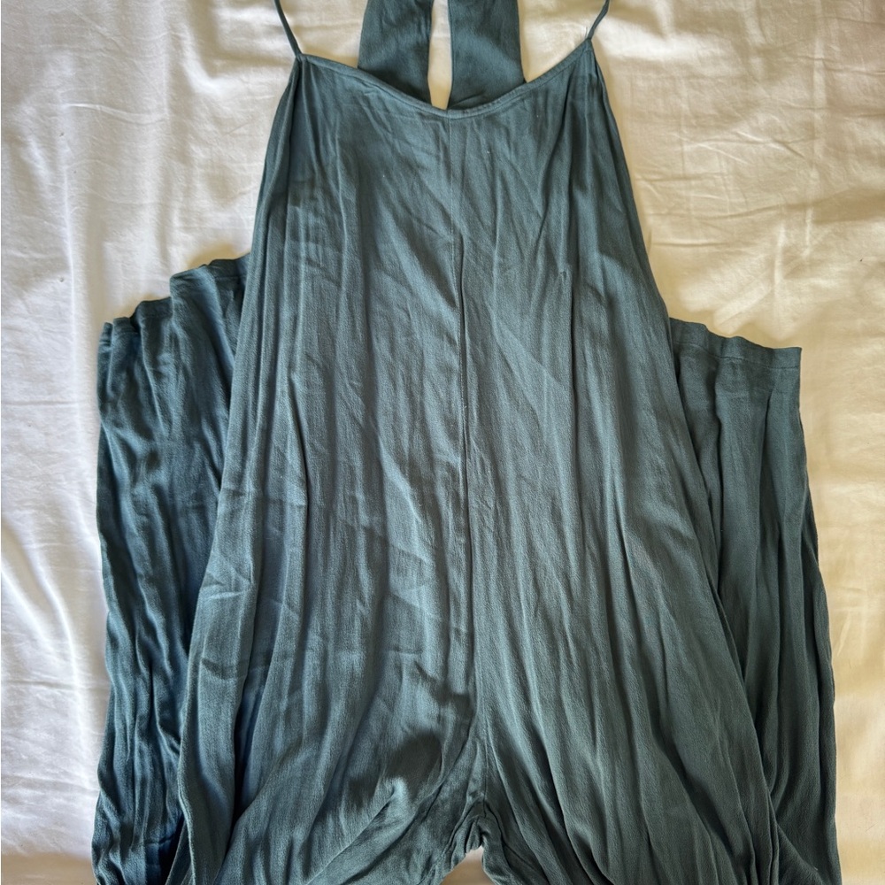 Ava sky plain teal jumper
